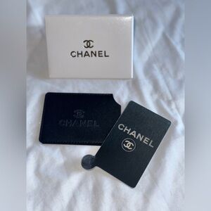 CHANEL BEAUTY POCKET MIRROR WITH SLEEVE / CARD HOLDER